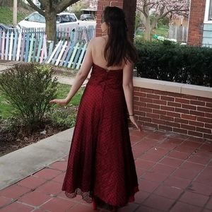 Vintage Scott McClintock Gothic Red&Black Gown